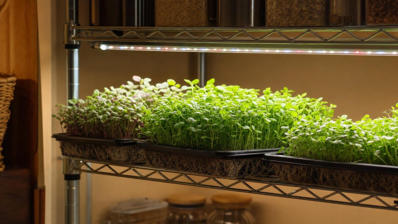 Grow Lights for Microgreens That Work on Real Shelves