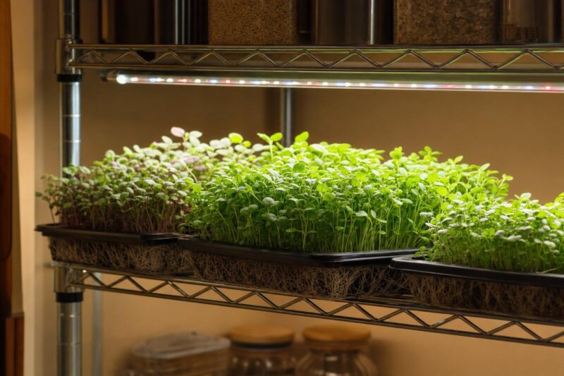 Grow Lights for Microgreens That Work on Real Shelves