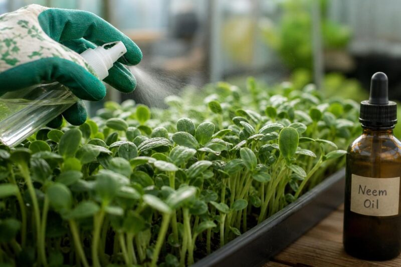 Is Neem Oil Safe for Microgreens You Plan to Eat?