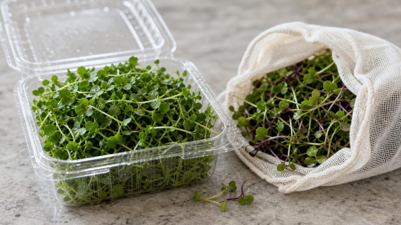 Bags or Containers for Microgreens: Which Keep Them Fresher?