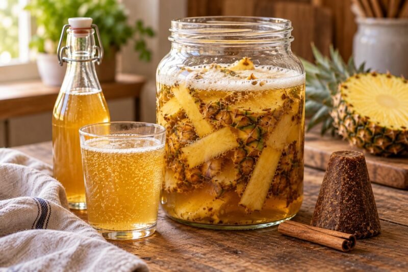 Tepache Recipe with Pineapple Peels That Actually Fizzes