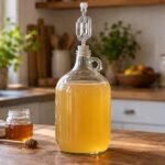 One-gallon honey mead in a jug